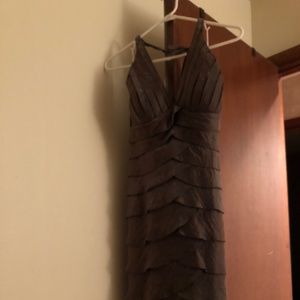 Cache Metallic Cocktail Dress